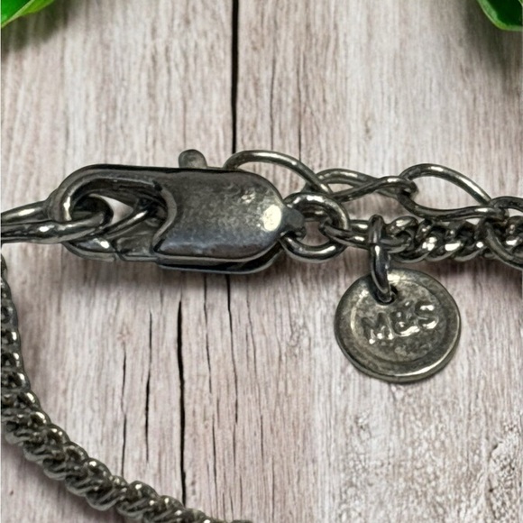 ๐๏ธ 3 for $25 ๐๏ธ M&S Silver Tone Acrylic Beaded Necklace 42โ+3โ - Picture 2 of 5